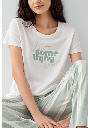 Arnetta Kadın Beyaz Pijama Takım Ar3588-s-v2 Beyaz