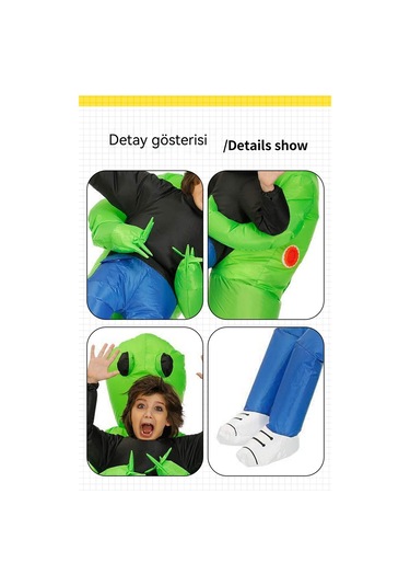 Lıcorıce Parti Etkinliği Açık Komik Astronot Şişme Giyim 8-13