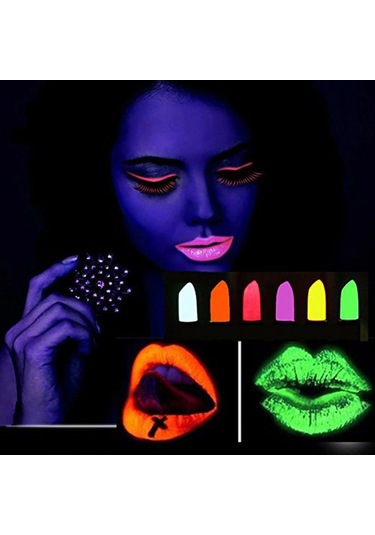 Glowpaint 6 Lı Neon Boya Uv Işıkta Parlayan Makyaj Seti