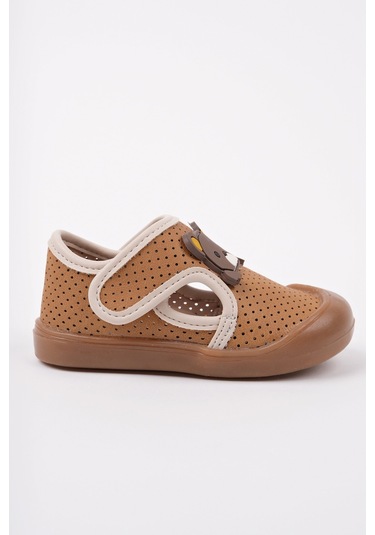 Muggo Scot Cırtlı Ayıcıklı Günlük İlk Adım Bebek Spor Ayakkabı Taba