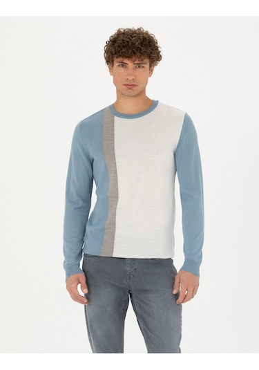 Pierre Cardin Erkek Koyu Mavi Triko Kazak 50278089-vr032 Koyu Mavi