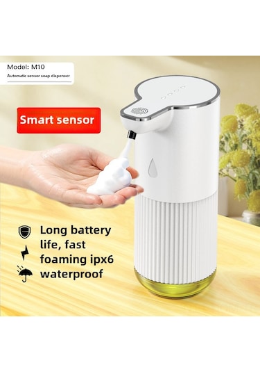 Suofeng Duvar Tutulmuş Otomatik Sensörlü Kolay Kullanımlı 1200mah Pili Foam El Yıkama Makinesi Beyaz