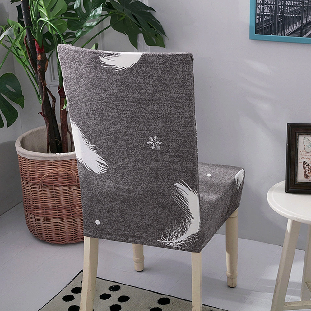 Qingmipy Beyaz Güneş Tozu Desenli Poliester Midi Koltuk Kılıfı - Yumuşak Süt İpek Fırçalı - 38-45cm Genişlik - 45-55cm Arka Yükseklik Gri