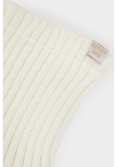 Defacto Kız Bebek İçi Polarlı Triko Boyunluk F2879a525wnwt1 Beyaz