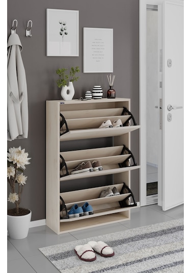 Ceha 3'lü Düşer Kapaklı Ahşap Ayakkabılık - Düz Akçaağaç A.AYK-3/D.AKÇAAĞAÇ Ceha 3'lü Düşer Kapaklı Ahşap Ayakkabılık - Düz Akçaağaç A.AYK-3/D.AKÇAAĞAÇ