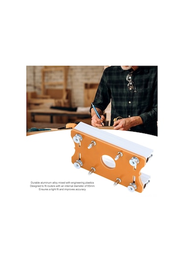 Singree Ahşap Freze Masası Giriş Plakası, Alüminyum Alaşımlı Konumlandırıcı, 65mm Freze Ucu İçin Doğru Montaj Ve Sabitlik Sağlar, Ahşap İşleme Aracı