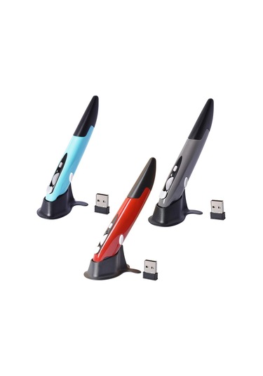 Homyl 2.4ghz Optik Kablosuz Kalem Fare Usb Alıcı Kırmızı