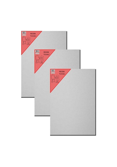 3lü Tuval Seti, 40x30 Cm, Tual Seti, 3 Adet Resim Tuvali.