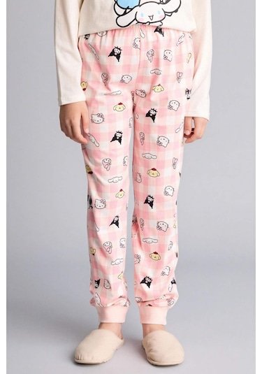 Defacto %100 Pamuklu Hello Kıtty 2'li Pijama Takımı Kız Çocuk H1070A826SP