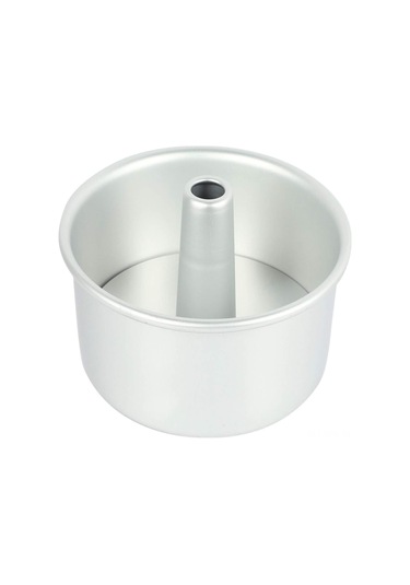 Maiyame 8 İnç Gümüş Renkli Alüminyum Yuvarlak Boş Tahta Kek Kalıbı Tek Parça Gümüş