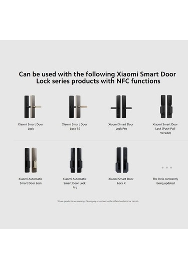 Sones Xiaomi Akıllı Kapı Kilidi Nfc Kart Global Sürümü