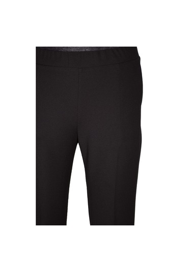 Hesna Kadın Aslı Yan Cepli Scuba Astarsız Siyah Pantolon Siyah