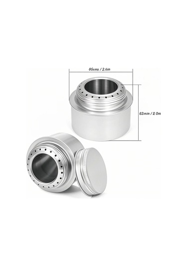 Hombey Alüminyum Aloy Ultra Hafif Alkollü Çadır Ocağı - Hwl-34a Gümüş Renk - Kamp, Doğa Etkinlikleri İçin Dayanıklı Ve Taşınabilir Gümüş