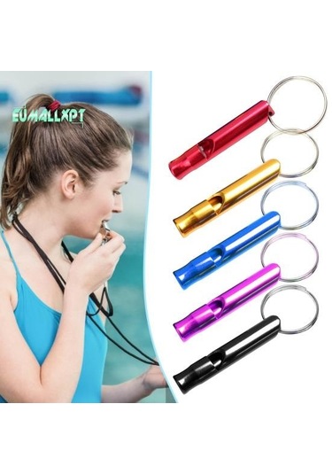 Siyah 3 Adet Acil Durum Düdüğü Süper Yüksek Sesle Tiz Ses Anahtarlık Sinyalizasyon Taşınabilir Açık Güvenlik Malzemeleri 56930656 Siyah