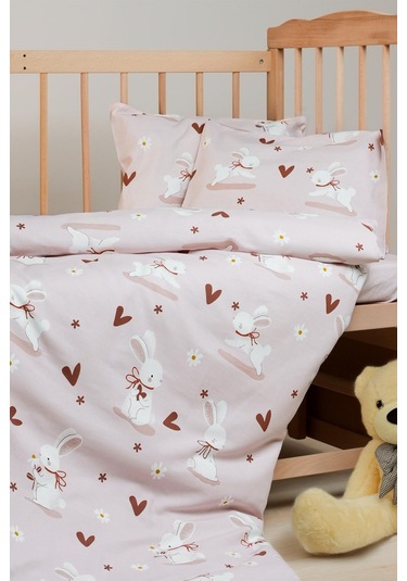 Cotton Collection %100 Pamuk Bebek Nevresim Takımı Bunnies