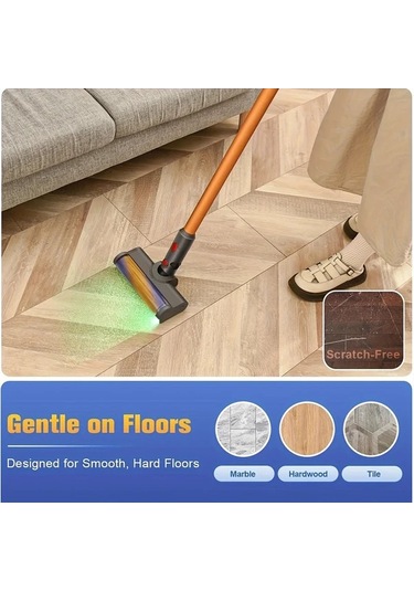 Honeybeeshop 1pc  V7 V8 V10 V11 V15 Vakum Temizleyici Zemin Nozulu Fırça Başlığı Gizli Tozları Aydınlatır Sert Zeminler İçin İdeal