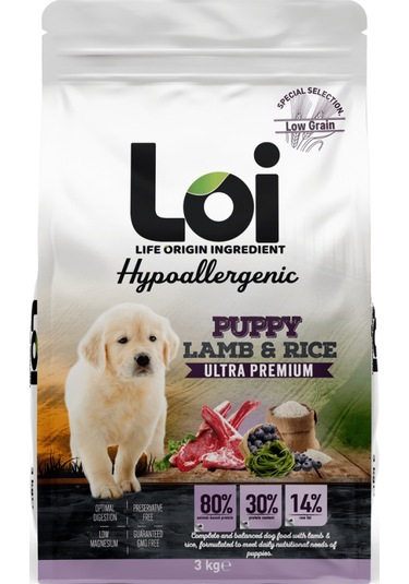 Loi Yavru Kuzu Etli Ve Pirinçli Köpek Maması 3 Kg