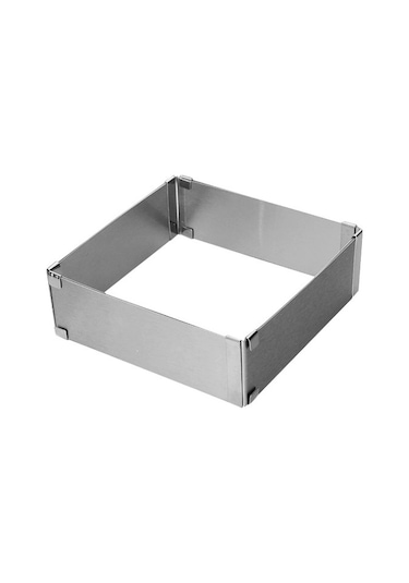 Narkalıp Kare Ayarlanabilir Kek Kalıbı Derinlik 10Cm