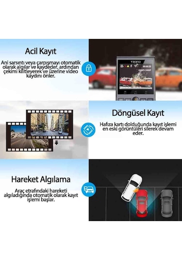 Viofo A129 Pro 4k Ultra Hd 5ghz Wifi Gps'li Araç Kamerası