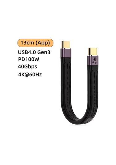 Dıxsgusb 4.0 Thunderbolt 40gbps Veri Kablosu Pd 100w Hızlı Şarj 4k 60hz C Tipi Kablomavi0.75 M