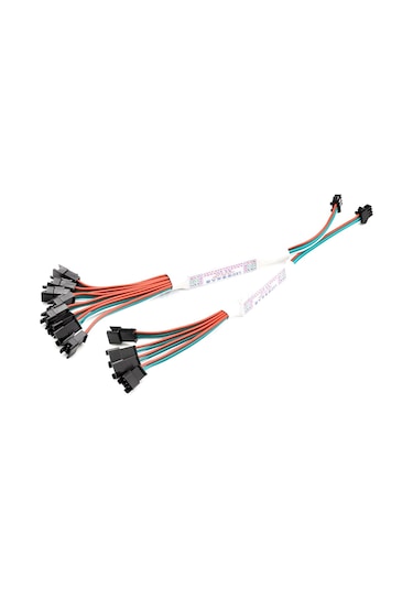 Hazar Led 4'lü Pixel Çoklayıcı Amplifier Ws2811-ws2812b Piksel Şerit Bağlantı Adaptör Çoğaltıcı Dağıtıcı Birleştirici Kablo 5-24v