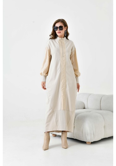 Ftz Kadın İki İp Elbise Beige 30950 Beige
