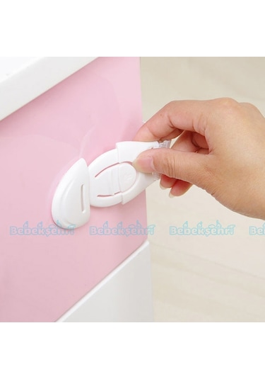 Evokids Pratik Çocuk Güvenlik Kilidi (10 Adet) Çok Renkli