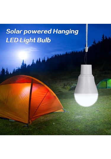 Gajeena Güneş Enerjili 12 Led Dış Mekan Acil Işık Topu - Beyaz Işık, Taşınabilir, 4 Saat Aydınlatma Süresi, Tekli Paket Beyaz