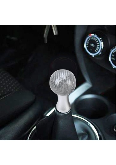 Sones Evrensel Araba Vites Topuzu Modifiye Araba Vites Topuzu Otomatik Şanzıman Vites Kolu Topuzu Üç Kauçuk Kapaklı Karbon Kurşun Vites Topuzları