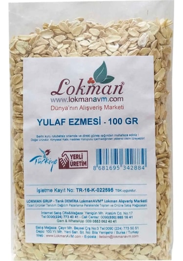 Lokman Yulaf Ezmesi 100 G