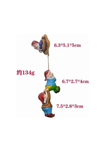 Tenfowee Minimalist Bahçe Figürü - Reçine Cüce Heykeli, Ağaçta Tırmanan Ornament, Modern Dekoratif Süs