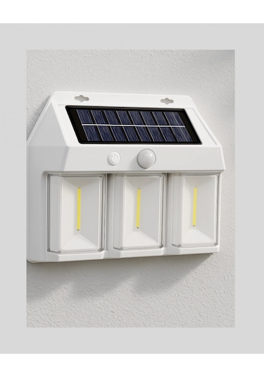 Suya Dayanıklı Solar Duvar Lambası Akıllı Gece Sensörlü Işık Çok Renkli