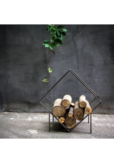 Regal Metal Odun Rafı Şömine Odunluğu