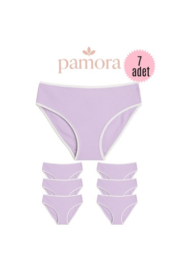 Kadın Külot Slip Külot Pamuklu Likralı-pmr25 Renkli