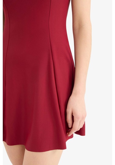 Defacto Regular Fit Etekli Mayo-fall İn Love X7909az25smbr285 Bordo Defacto Regular Fit Etekli Mayo-fall İn Love X7909az25smbr285 Bordo