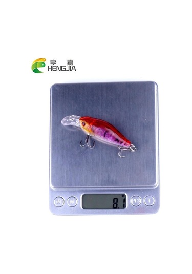 10pc Hengjıa 8g Minnow Crankbaits 3d Gözler Plastik Wobbler Olta Takımı Ekipmanları
