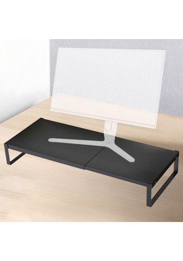 Suntek Bilgisayar Monitörü Standı Daireler Tek-katmanlı-siyah