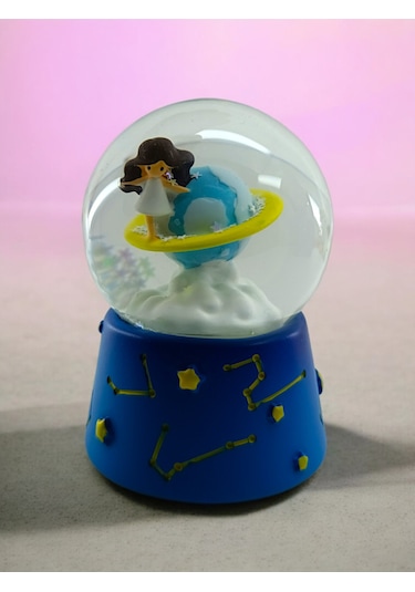 Saturn Kız Figurlu Kr Küresi Orta Boy Işıklı