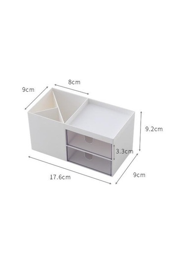 Unimarket Nordic Stil Çok Fonksiyonlu Plastik Kalem Tutucu Masası Organizatör Kozmetik Saklama Kutusu Masaüstü Çekmece Depolama Sundries Organizatör Saklama Kutuları Ve Bidon M3y88l