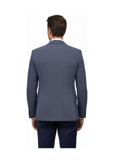 Erkek Tek Spor Ceket Çift Yırtmaçlı Bgl-st04980 İndigo