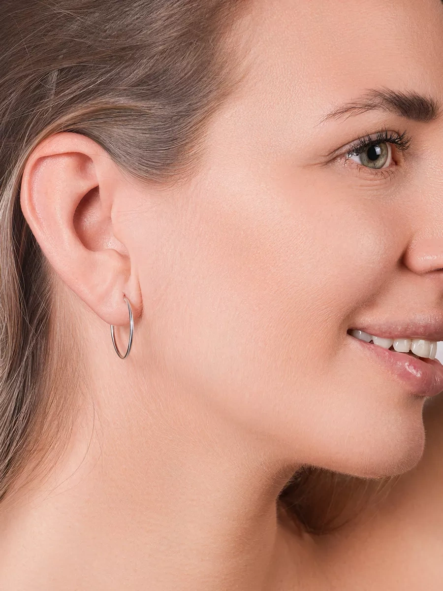 Lucente Küçük 20 Mm Halka Küpe, 925 Ayar Gümüş 18153676 Diğer