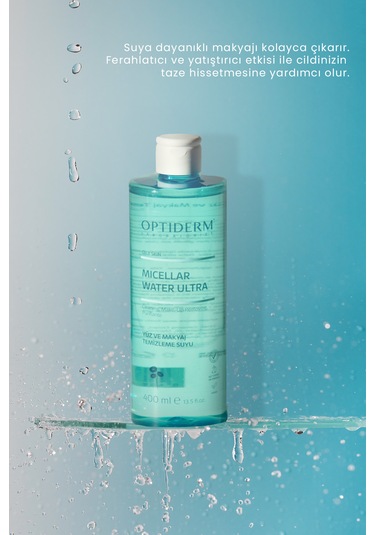 Optiderm Micellar Yüz Ve Makyaj Temizleme Suyu 400 Ml
