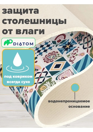 Diatom Bulaşık Kurutma Paspası, Emici Nano Paspas, 50x40 Cm. 187845729 Turkuaz