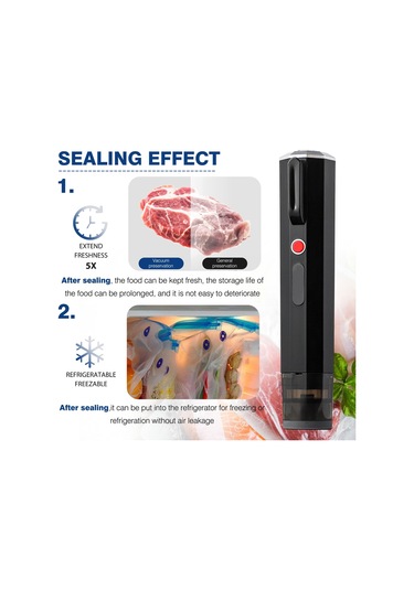 Tenfowee El Tipi Elektrikli Vakum Makinesi - 1200mah Pil, 55-65kpa Vakum Derecesi, Usb Şarj, Tek Tuşlu Kontrol, Siyah Siyah Tenfowee El Tipi Elektrikli Vakum Makinesi - 1200mah Pil, 55-65kpa Vakum Derecesi, Usb Şarj, Tek Tuşlu Kontrol, Siyah Siyah