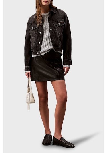 Calvin Klein Bayan Kot Ceket Lv047b741g Rdd Siyah Siyah