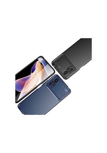 Xiaomi Poco X4 Pro 5G Kilif Karbon Silikon Case Kapak 553324453