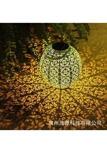 Dancemonkey Dış Mekan Demir Güneş Enerjili Bahçe Lambası, Çok Renkli Işıklar Çok Renkli