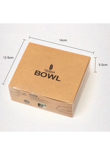 Sones Balcherlam Baby Buğday Sapı Malzemeler Kaseler + Kaşık Seti, Rastgele Renk Teslimatı