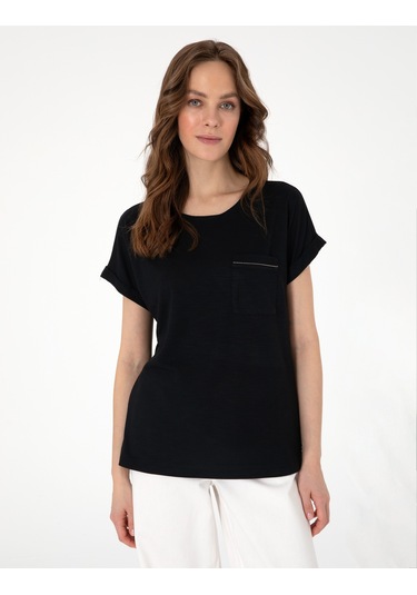 Pierre Cardin Kadın Siyah Tişört 50301440-vr046 SIYAH