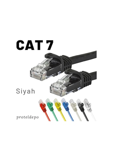 Irenis Cat7 Kablo Ethernet Network Internet Lan Ağ Kablosu 15 M Sarı